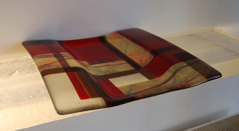 glazen schaal blokjes